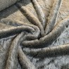 Long Pile Faux Fur Fabric Grey