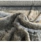 Long Pile Faux Fur Fabric Grey