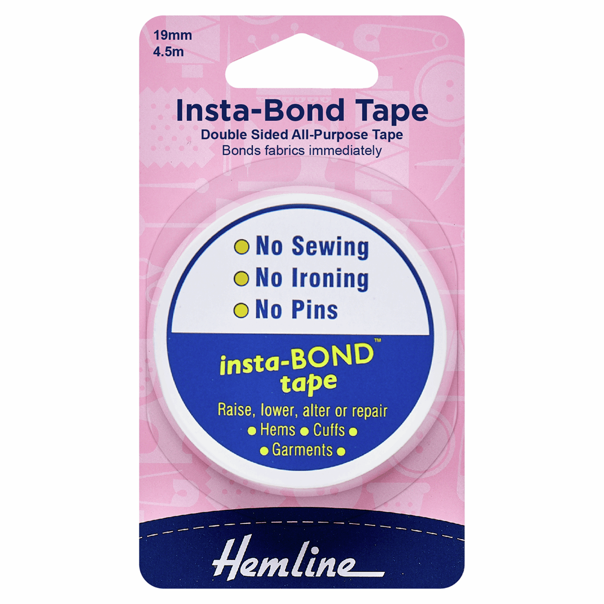 Hemline White Hemming Tape 19mm x 25m