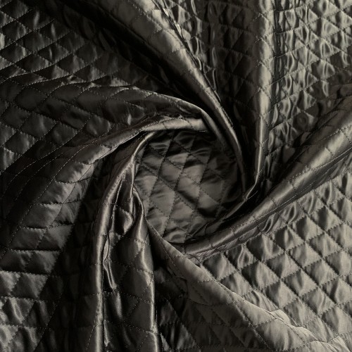 Quilted Fabric Satin 1 Inch Diamond Design