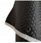 Quilted Polyester Satin diamond design Black
