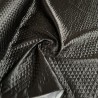 Quilted Polyester Satin diamond design Black