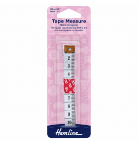 Tape Measure Metric & Imperial 12mm x 150cm / 1/2″ x 60″ 1 pc