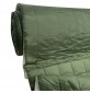 Black Straight Line Quilted Fabric Lining Olive