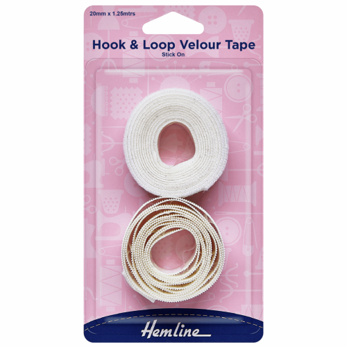 Hook & Loop Tape: Stick-On: Value Pack: 1.25m x 20mm