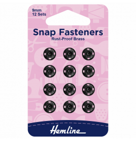 Snap Fasteners: Sew-on: Black