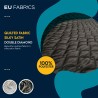 Quilted Fabric Satin White Info Graphics