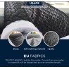 Quilted Fabric Satin White Info Graphics Usage