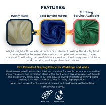 Fire Retardant Draping Fabric Black1