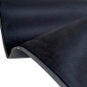 Grey Scrim Backed Faux Suede Fabric Black 6