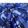 7oz WATERPROOF FABRIC PU Camouflage print Blue 5