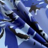 7oz WATERPROOF FABRIC PU Camouflage print Blue 7