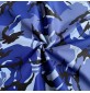 7oz WATERPROOF FABRIC PU Camouflage print Blue 9