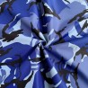 7oz WATERPROOF FABRIC PU Camouflage print Blue 9