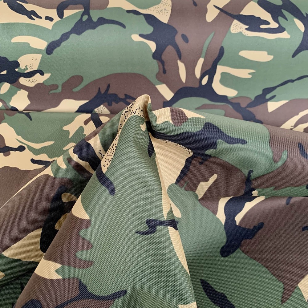 7oz WATERPROOF FABRIC PU Camouflage print - EU Fabrics