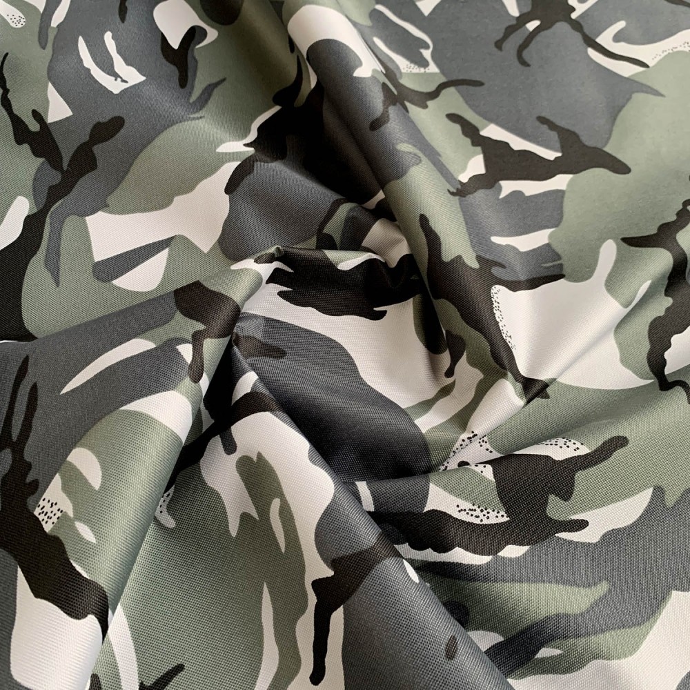 7oz WATERPROOF FABRIC PU Camouflage print - EU Fabrics