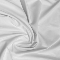 Cotton Look Velvet Fabric White