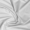 Cotton Look Velvet Fabric White