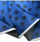 Canvas Waterproof Fabric 300 Denier Paw Prints Blue 5