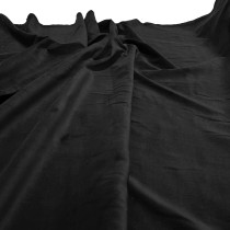 Cotton Look Velvet Fabric black 6