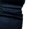 Cotton Look Velvet Fabric Navy 3