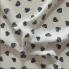 Printed Double Georgette Hearts