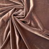 Velvet Fabric Spandex Velour Brown