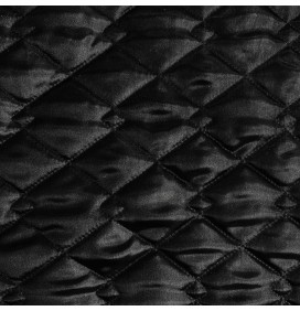 Quilted Fabric Silky Satin Double Diamond