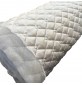 Quilted Fabric Satin Silver 3