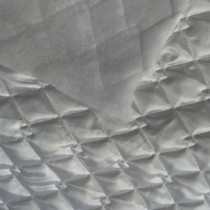 Quilted Fabric Satin Silver 7
