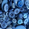 Crafting Buttons Assorted Sizes 120g Blue