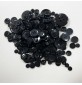 Crafting Buttons Assorted Sizes 120g Black2