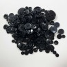 Crafting Buttons Assorted Sizes 120g Black2