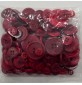 Crafting Buttons Assorted Sizes 120g Red3