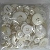 Crafting Buttons Assorted Sizes 120g White3