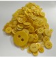 Crafting Buttons Assorted Sizes 120g  Yellow2