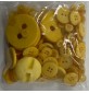 Crafting Buttons Assorted Sizes 120g  Yellow3