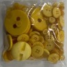 Crafting Buttons Assorted Sizes 120g  Yellow3