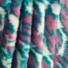 Clearance Fur Fabric Pink/Green 3