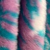 Clearance Fur Fabric Pink/Green 4