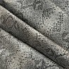 Clearance Fire Retardant Leatherette Snakeskin Grey 5