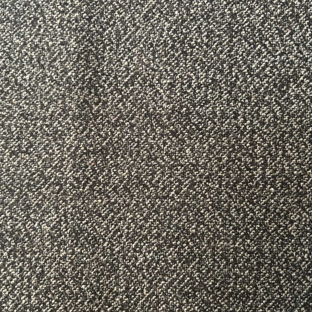 Clearance Melton Wool Mix Sky and Brown Check 1