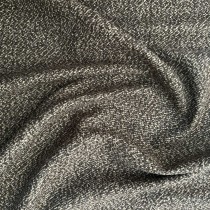 Clearance Melton Wool Mix Sky and Brown Check 1