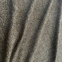 Clearance Melton Wool Mix Sky and Brown Check 1