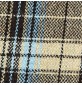Clearance Melton Wool Mix Sky and Brown Check 4