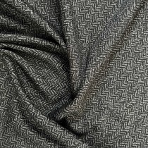 Clearance Melton Wool Mix  Dark Herringbone 3