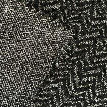Clearance Melton Wool Mix  Dark Herringbone 5