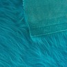 Long Pile Faux Fur Fabric Turquoise 2