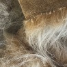 Long Pile Faux Fur Fabric Beige 5