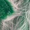 Long Pile Faux Fur Fabric  Green 3